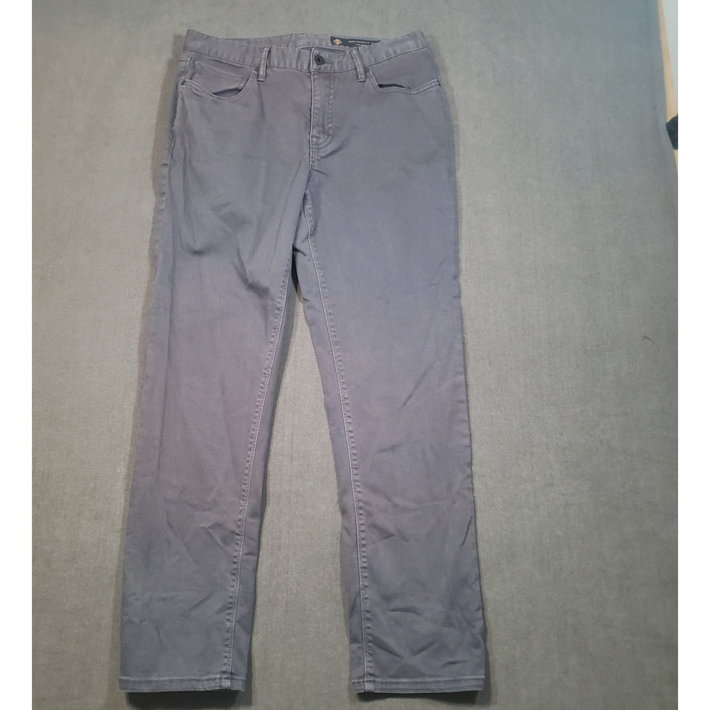 Roark HWY 128 Denim Jeans Mens 33x32 Grey Straight Fit Stretch Pants